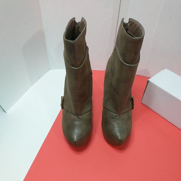 Paper Fox Ultra-High 7" Brown Boot ( Size 9 US) - Picture 6 of 11